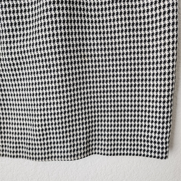 BY CHOICE x VINTAGE 90’s houndstooth mini skirt black white‎ 9 - Picture 7 of 9